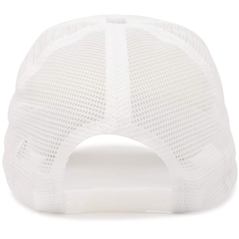 NEW Hustler Logo Foam Trucker Mesh Snapback Hat WHITE - Picture 2 of 3